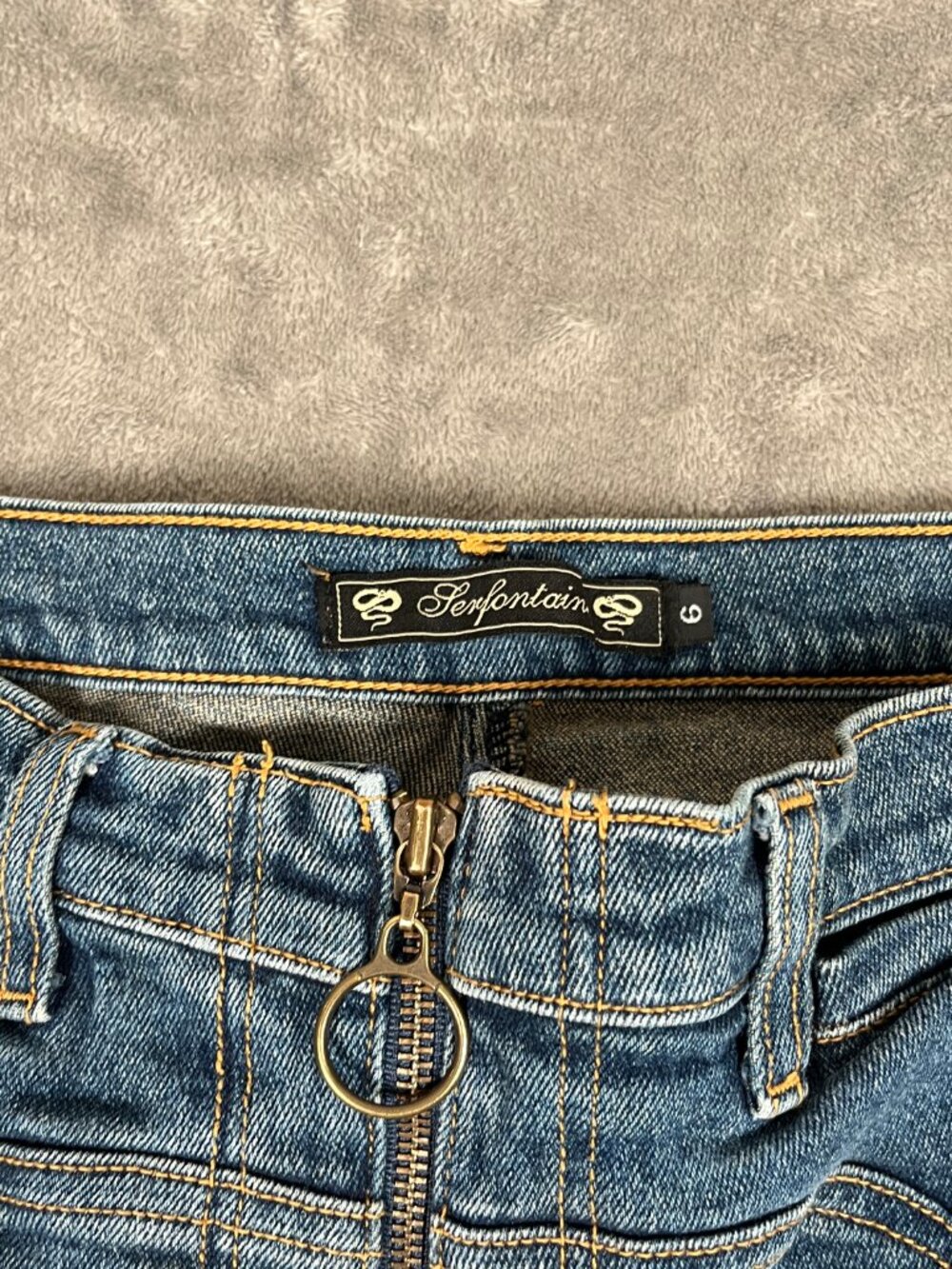 VTG Serfontaine Easy Rider Bootcut Jeans Women's 28 Low Rise Flare Designer Y2K - Picture 4 of 10
